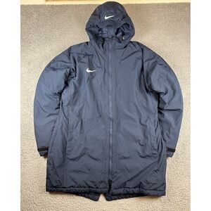 Nike Academy 18 SDF Mens Padded Hooded Insulated Blue Parka Jacket Size XL